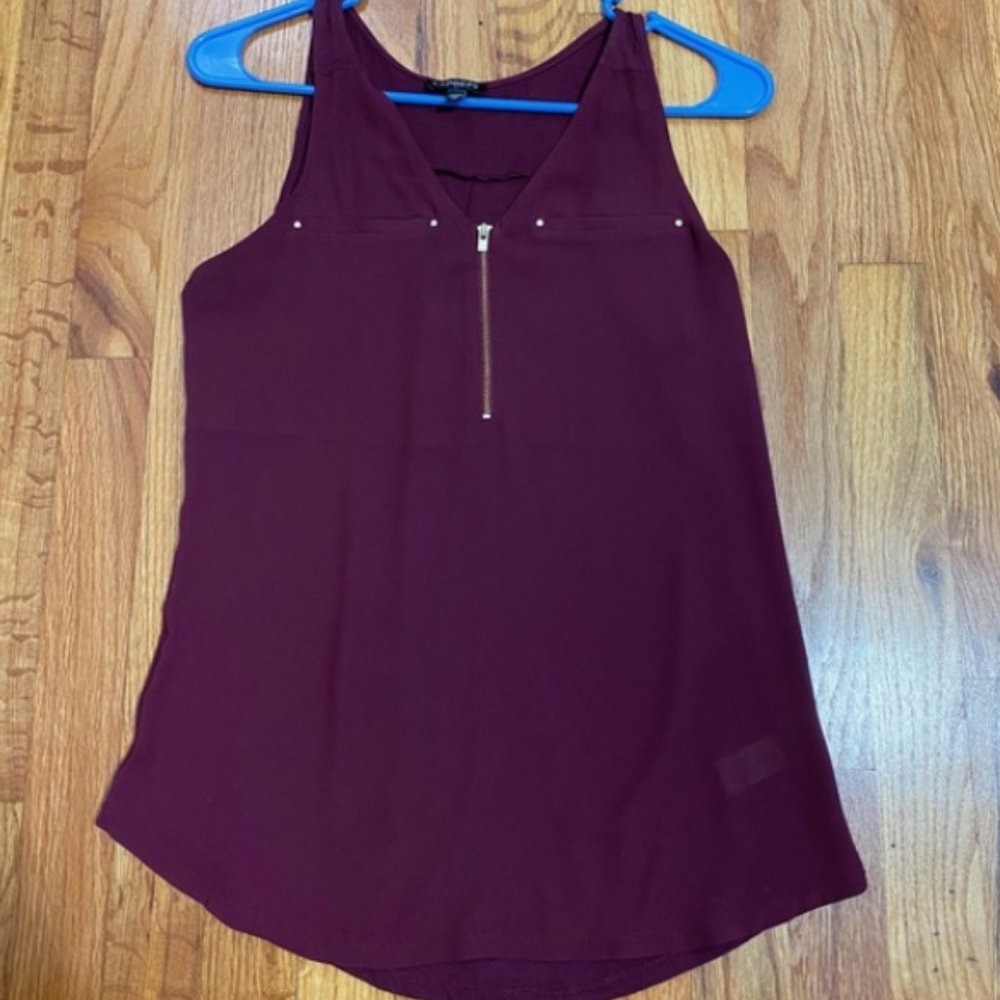 Express - Maroon/Plum Tank Top
